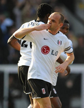 EPL: Danny Murphy, Fulham v Manchester United (PA)