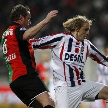 Patrick Pothuizen and Frank Demouge, NEC Nijmegen - Willem II (foto PRO SHOTS)