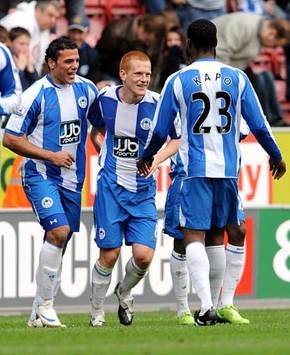 EPL: Ben Watson, Wigan Athletic - Hull (PA)
