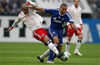 Bundesliga: Schalke 04 - Hamburger SV, Jones, Silva (firo)