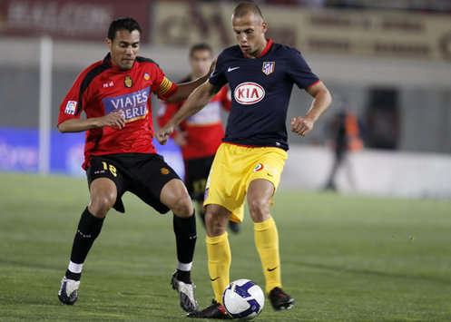 Juan Arango, John Heitinga, Mallorca-Atletico de Madrid (MARCA)