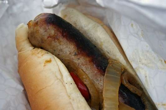 Hot dogs - food in football