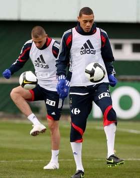 Guillaume Hoarau & Karim Benzema (France)