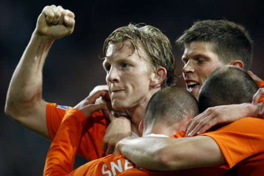 WC 2010: Netherlands - Macedonia, Dirk Kuyt after 1-0 (foto PRO SHOTS)