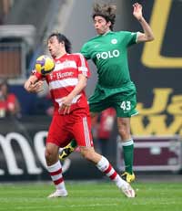 Bundesliga VfL Wolfsburg - FC Bayern München, Barzagli, Luca Toni (firo)