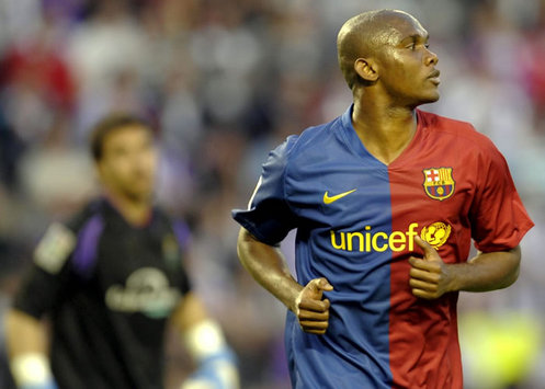 Eto'o, Barcelona-Valladolid (MARCA)