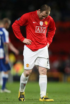CL: Wayne Rooney, Manchester United v FC Porto (PA)