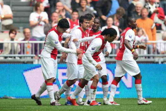 Ajax - Willem II, Cvitanich na de 1-0 (foto PRO SHOTS)
