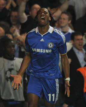 CL: Didier Drogba, Chelsea v Liverpool (PA)