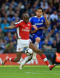 FA Cup: Vassiriki Diaby - Frank Lampard, Arsenal - Chelsea (PA)