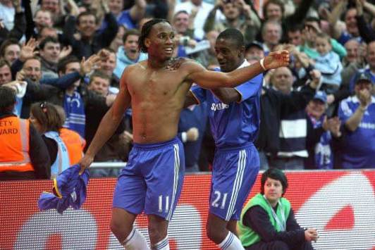 FA Cup: Didier Drogba, Arsenal - Chelsea (PA)