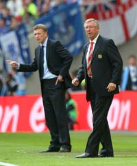 FA Cup: David Moyes - Alex Ferguson, Manchester United - Everton (PA)