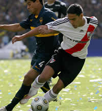 Hugo Ibarra - Radamel Falcao Garcia - Boca Juniors-River Plate