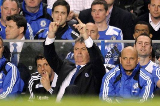 EPL: Guus Hiddink, Chelsea v Everton (PA)
