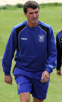 Former Manchester United midfielder Roy Keane takes his first training session as manager for new side Ipswich Town in the Championship