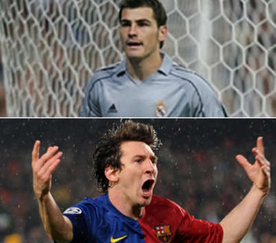 casillas, messi, real madrid, barcelona