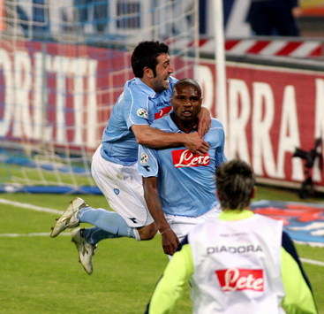 Zalayeta-Montervino - Napoli-Inter Serie A (Grazia Neri)