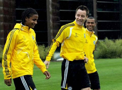 John Terry, Ashley Cole and Michael Mancienne - Chelsea (PA)