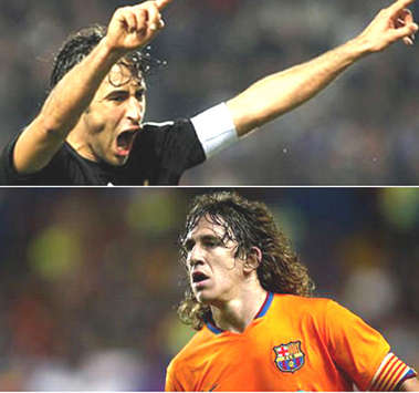 raul, puyol, real madrid, barcelona