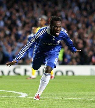 Chelsea's Michael Essien celebrates his wonder goal against Barcelona in the Champions League semi-final, but his happiness didn't last long