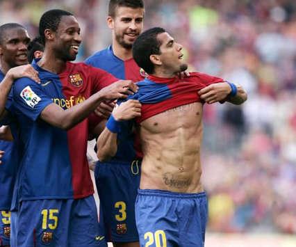 Dani Alves, Barcelona-Villarreal (MARCA)
