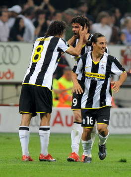 Serie A: Amauri, Iaquinta, Camoranesi - Juventus (Foto Grazia Neri)