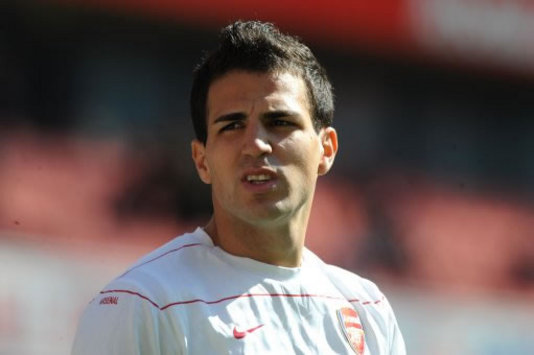 Arsenal's Cesc Fabregas looking focussed for his side