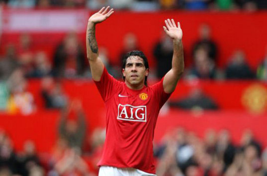 EPL: Carlos Tevez, Manchester United v Arsenal (PA)