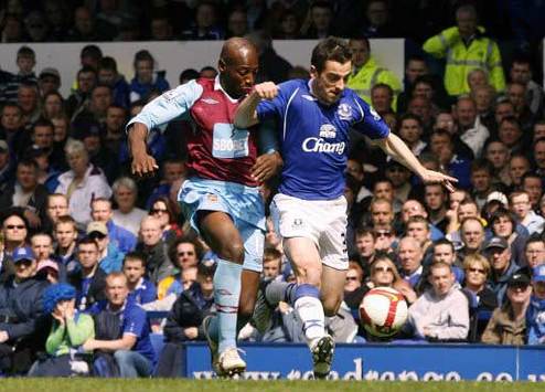 EPL: Leighton Baines - Luis Boa Morte, Everton - West Ham United (PA)