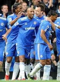 EPL: Nicolas Anelka, Chelsea v Blackburn Rovers (PA)