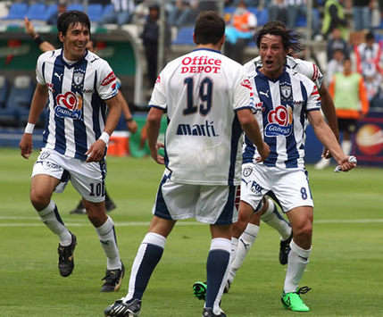 Edgar Benitez, Christian Gimenez y Gabriel Caballero- Pachuca vs Jaguares (Mexsport)