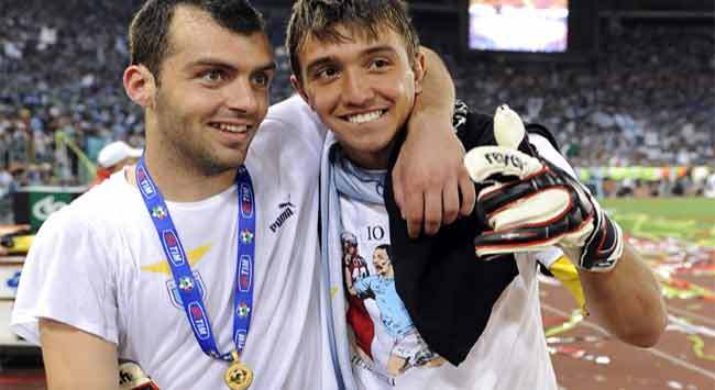 Goran Pandev & Fernando Muslera - Lazio - Tim Cup (Grazia Neri)