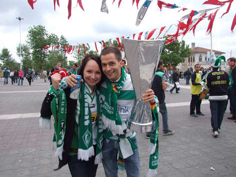 Werder Fans in Istanbul (Goal.com)