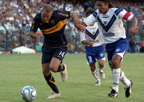 Rodrigo Palacio - Fabian Cubero - Boca Juniors-Velez Sarsfield