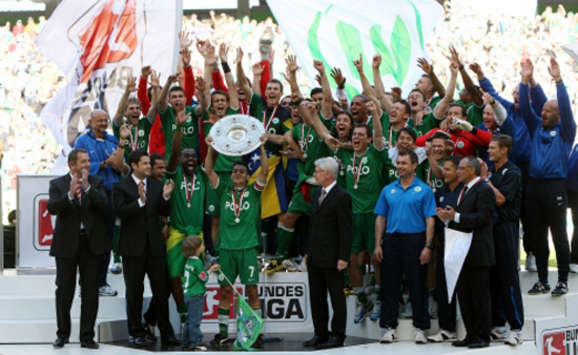 Deutscher Meister 2009: VfL Wolfsburg (firo)