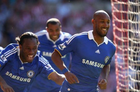 Nicolas Anelka in action for Chelsea against Sunderland