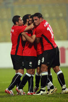 Egypt Players Celebrate