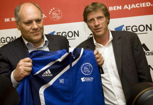 Martin Jol en Rik van den Boog, Ajax - trainer and general director (foto ANP)