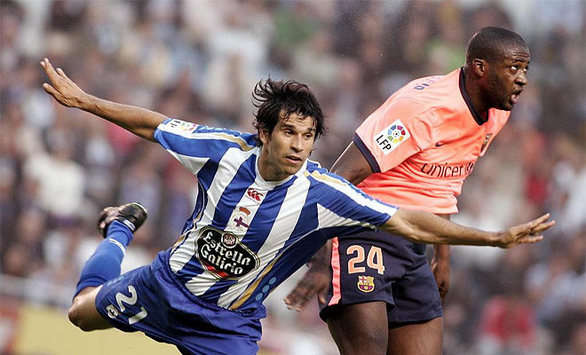 Valeron, Yaya Toure, Deportivo-Barcelona (MARCA)