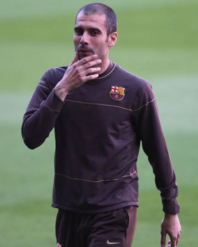 Pep Guardiola, Barcelona (PA)