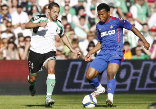 Mehdi Lacen, Uche, Racing-Getafe (MARCA)