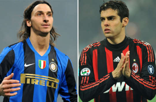 Ibrahimovic & Kakà - Inter-Milan (Grazia Neri)