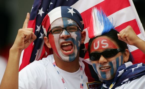 Confed-Cup: Fans Team USA (firo)