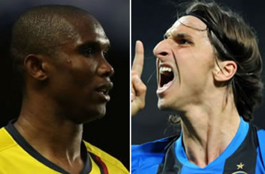 Eto'o, Ibrahimovic, Barcelona, Inter