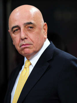 Milan vice president Adriano Galliani looking sharp as he prepares for some wheeling and dealing