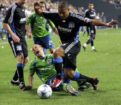 Freddie Ljungberg, Seattle Sounders FC versus San Jose Earthquakes, Major League Soccer, (Troy Zielonka, Goal.com)