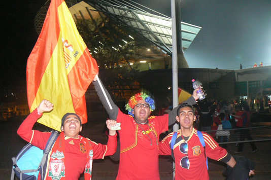 Confederations Cup, Spain Fans (Goal.com)