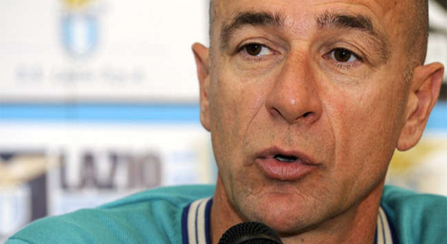 New Lazio coach Davide Ballardini is unveiled by the club at their Formello headquarters