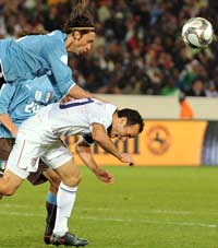 Italy versus USA,  Donovan, Legrottaglie (ISI photos)