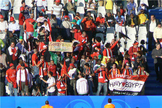 Egypt fans at Bloemfontein